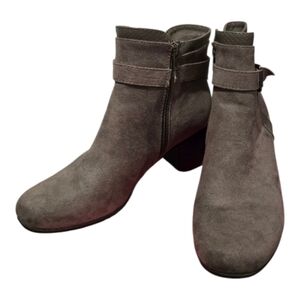 Croft & Barrow Grey Faux Ankle Boots Sz 8.5